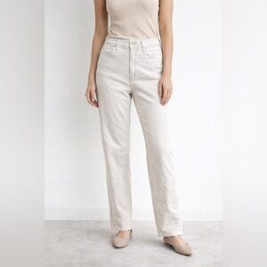 Kut From Kloth Denim Off White Womens Size 10 Straight Leg